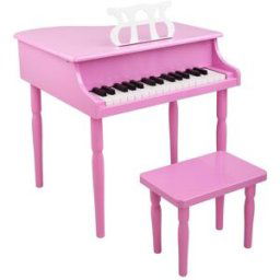 30-key Children's Wooden Piano Pink