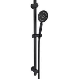 Wall-mounted Stainless Steel Shower Set Black