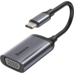 Baseus Type-C To 4K HD Mini DP VGA HUB Adapter Grey