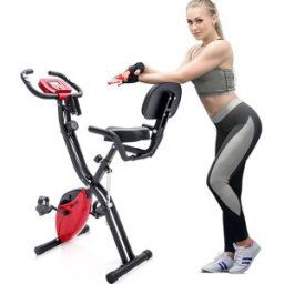 Merax X-Bike Magnetic Folding Fitness Bike Black