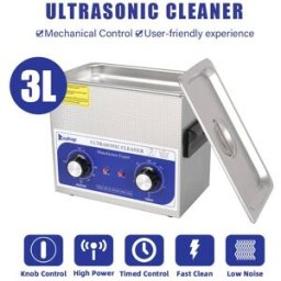 ZOKOP 230HT Stainless Steel Ultrasonic Cleaner 3L Capacity Blue