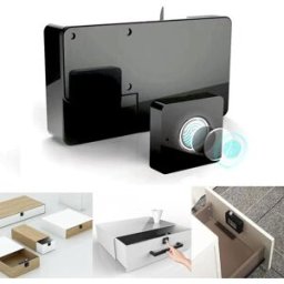 Portable Automatic Smart Fingerprint Electronic Lock Black