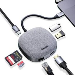 Baseus 7 In 1 Multifunction HUB Adapter Dark Grey