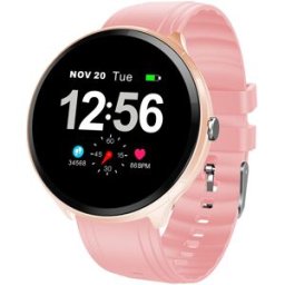 Makibes T4 Pro Smart Watch Silicone Strap Pink