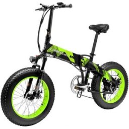 LANKELEISI X2000 Plus Fat Tire 10.4AH 1000W Folding Electric Bike