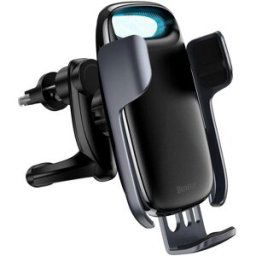 Baseus Wireless Fast Charging Car Air Vent Phone Holder Black