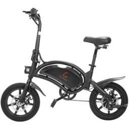 KUGOO Kirin B2 Folding Moped Electric Bike 400W 4 Inch Tires Black