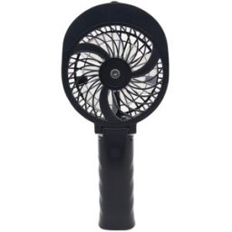 HandFan Portable Multi-function Handheld Folding Fan Black