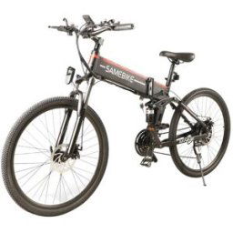 Samebike LO26 Smart Folding Electric Moped Bike Black