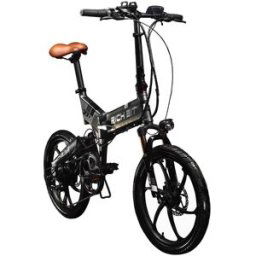 RICH BIT TOP-730 Folding Electric Moped Bike 250W Motor Black Grey