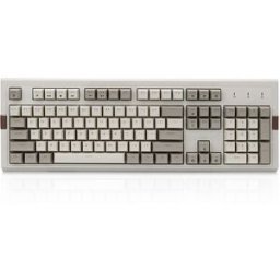 Ajazz AK510 Retro Game Wired Mechanical Keyboard Gray White