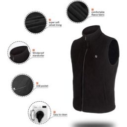 Lifebee Electric Heated Vest Size L Black