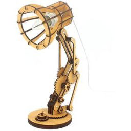 Wooden Creative Foldable Desk Lamp Stand Without Light Bulb Oak