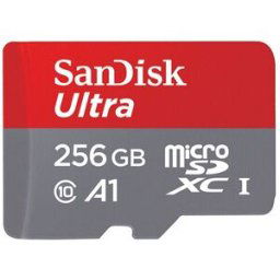 SanDisk Ultra microSD UHS-I Card 256GB RedGrey