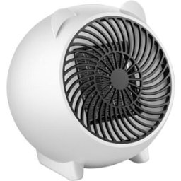 500W Electric Fan Heater white