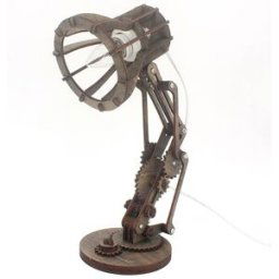 Wooden Creative Foldable Desk Lamp Stand Without Light Bulb Walnut
