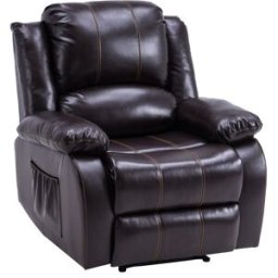 Electric Massage Chair For Reading Resting Watching TV Dark Brown