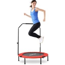 Merax 40 Inch Foldable Home Fitness Trampoline - Red
