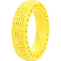 Anti-explosion Rubber Tire For Xiaomi Mijia M365 Scooter - Yellow