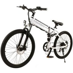 Samebike LO26 Smart Folding Electric Moped Bike White