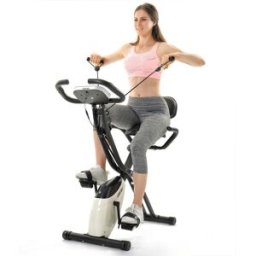 Merax X-Bike Magnetic Folding Fitness Bike Black