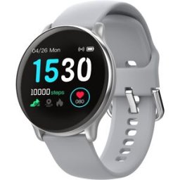 Makibes SE01 Smart Watch 1.3 Inch IPS Screen Silicone Strap Gray