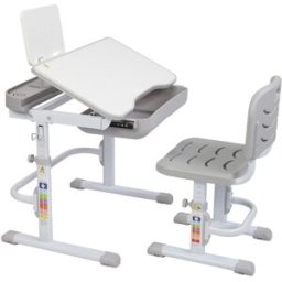 ZTGM Tiltable Non-slip Table and Chair Combination Gray