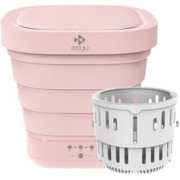 Moyu Portable Mini Folding Automatic Washing Machine Pink