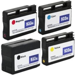 4PCS HP 932 933XL Ink Cartridge 1BL 1C 1M 1Y Black