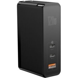 Baseus GaNSic Mini Quick Charger CCA 120W US Plug Black