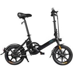 FIIDO D3 Folding Electric Moped Bike Black