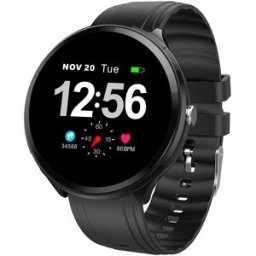 Makibes T4 Pro Smart Watch Silicone Strap Black