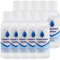 10PCS 100ml Disposable Alcohol Gel Wash Free Hand Sanitizer