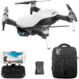 JJRC X12 4K GPS RC Drone White Two Batteries with Bag