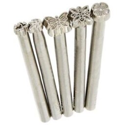 Handmade Leather Carving Printing Tools Silver