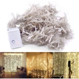 x 3m 110V LED Decorative Tandem Light 300 Bulbs Warm White Light