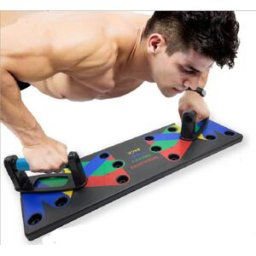 Portable Fitness Exercise Push-up Pad Blue