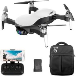 JJRC X12 4K GPS RC Drone White Three Batteries with Bag