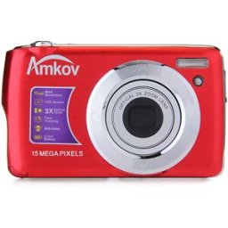 Amkov 2.7inch LCD 15.0MP Digital Camera 4X Digital Zoom AntiShake