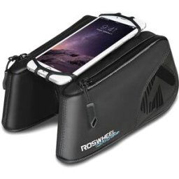 Roswheel 121453 Bicycle Front Tube Double Pouch Bike Phone Bag