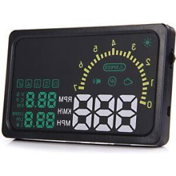 I5 6inch LED OBDII HUD Head Up Display Over Speed Warning