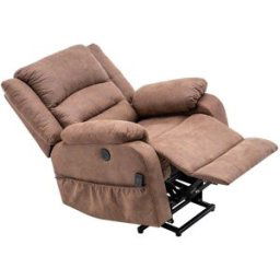 Electric Lift Massage Chair For Reading Resting Watching TV Brown