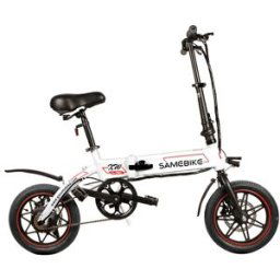 Samebike YINYU14 Folding Bicycle Moped Bike White