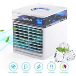 NexFan Portable Handheld Multifunctional Air Conditioning Fan White