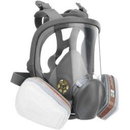 Professional Full Face Gas Mask Black