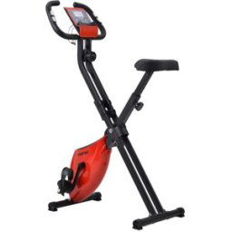 Merax Magnetic Foldable Exercise Bike - Red
