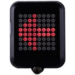 TX129 64-led Intelligent Bicycle Taillight Infrared Laser Black