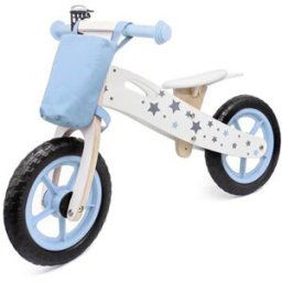 Wooden Balance Bike Star Model Blue