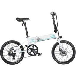 FIIDO D4S 20 Inch Folding Moped Electric Bike Gear Shifting White
