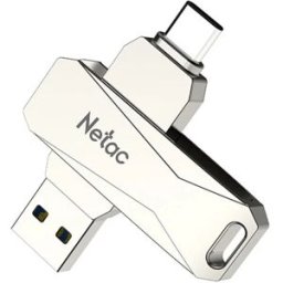 Netac U782C 128GB Type-C USB 3.0 Dual Interface U Disk Silver